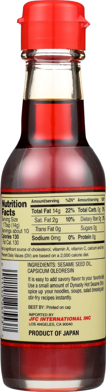 Dynasty Premium Hot Sesame Oil, 5 fl oz