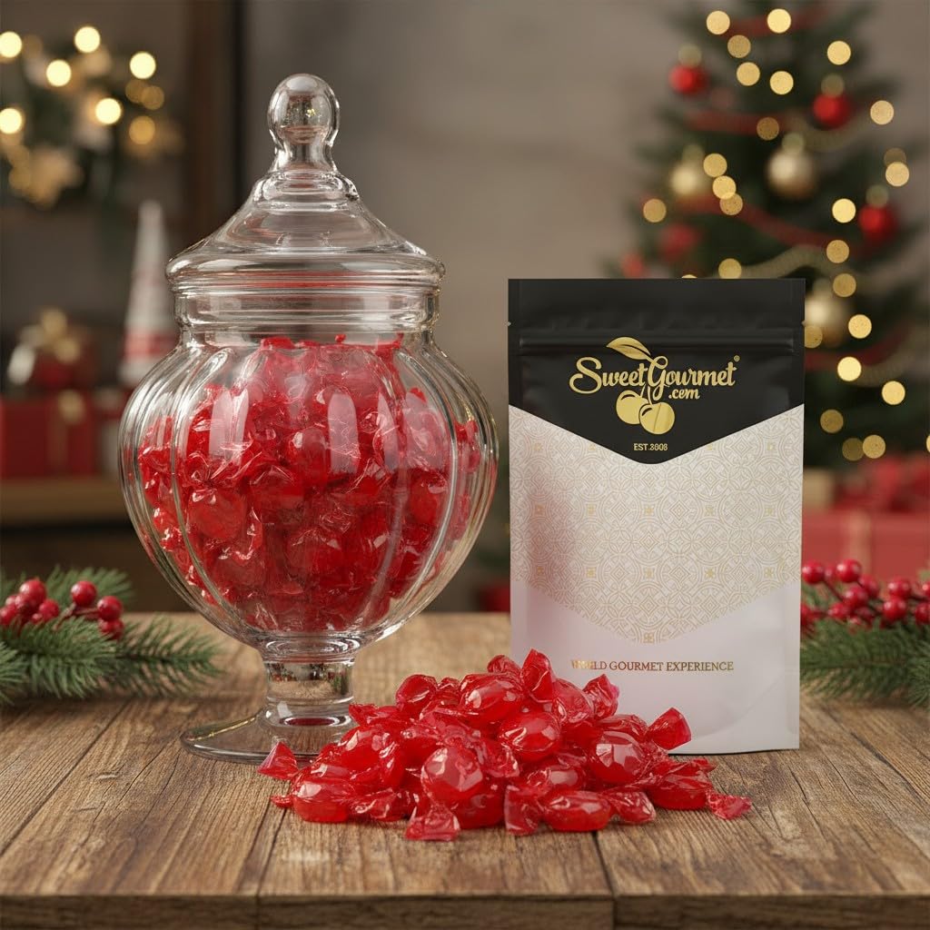 SweetGourmet Cinnamon Discs Hard Candy, Red Wrapper, Bulk Wrapped, Gluten-Free, 2 Pounds