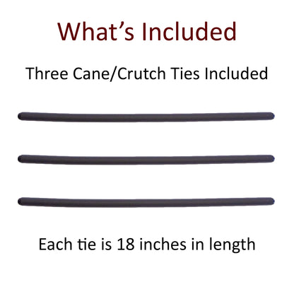 Crutcheze Cane Holder 3 Pack – Flexible Wrap Clip for Walking Sticks – for Walkers, Rollators, Scooters – Keeps Canes Within Reach – Lightweight Cane Accessory
