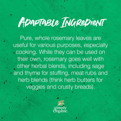 Simply Organic Rosemary | Certified Organic | 1.23 oz. (3 Pack)
