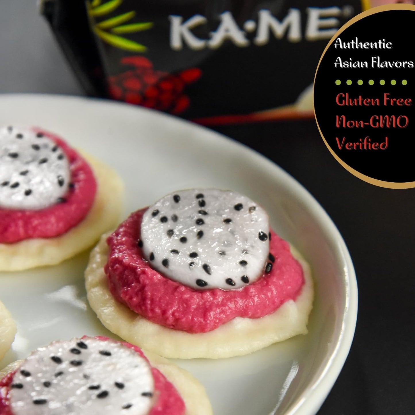 Ka-Me Rice Crackers Gluten Free And Non GMO Verified - Seaweed (Pack of 12)
