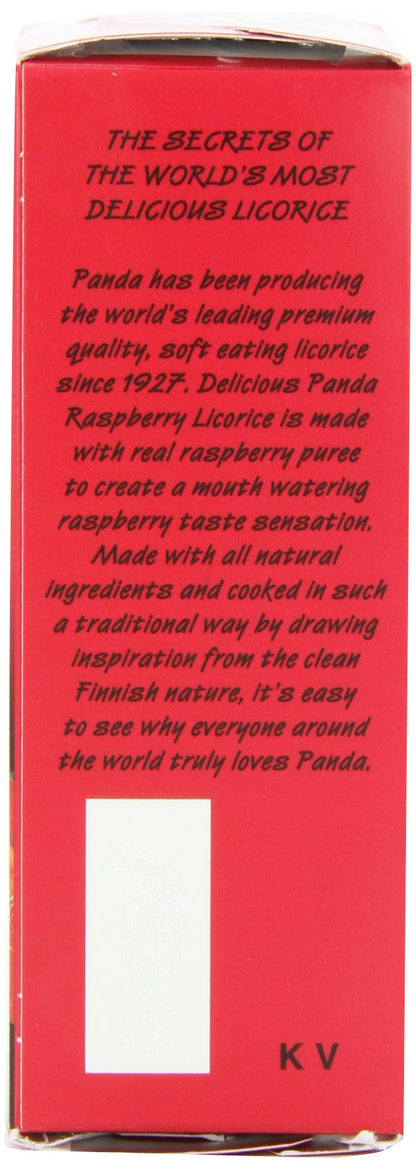 Panda All Natural Licorice Chews Raspberry, 7-Ounce Packages (Pack of 12)