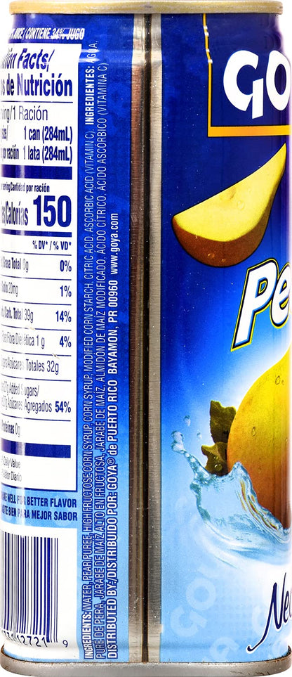Goya Foods Pear Nectar, 9.6 Fl Oz (Pack of 24)