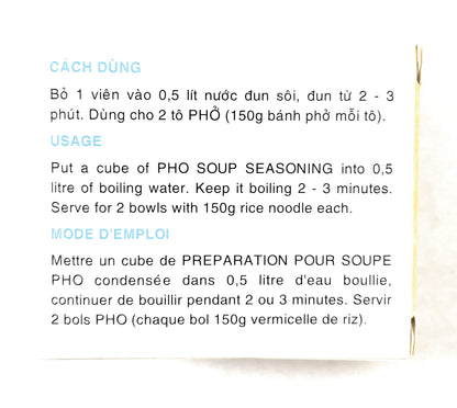 Pho Spice Cubes Beef Flavor