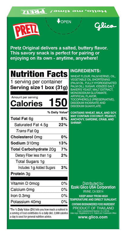 Pretz Biscuit Stick, Lightly Salted, 1.09 Ounce (Pack of 10)