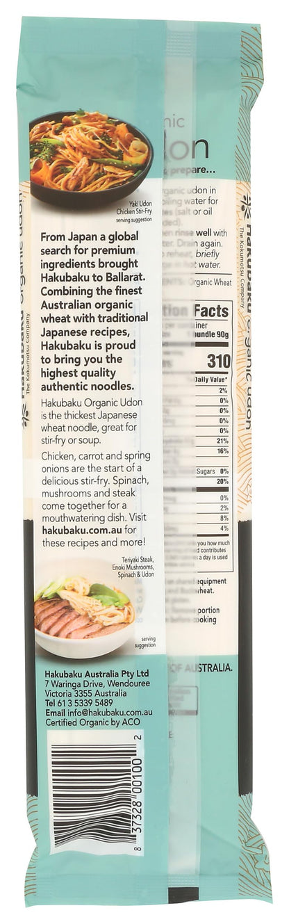 Hakubaku Organic Udon Wheat Noodle (1 x 9.5 OZ)