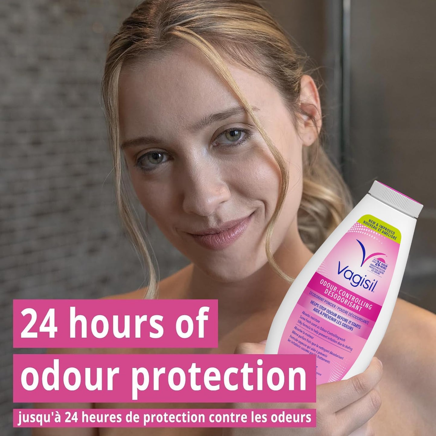 Vagisil Odor Block Deodorant Powder for Women, Helps to Prevents Chafing, Talc-Free, 8 Ounce (Pack of 3)