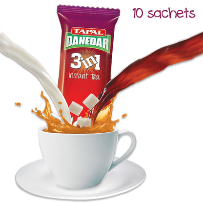 Tapal Danedar - Instant Ginger Tea, 3in1 Chai, 10 Sachets (Ginger)