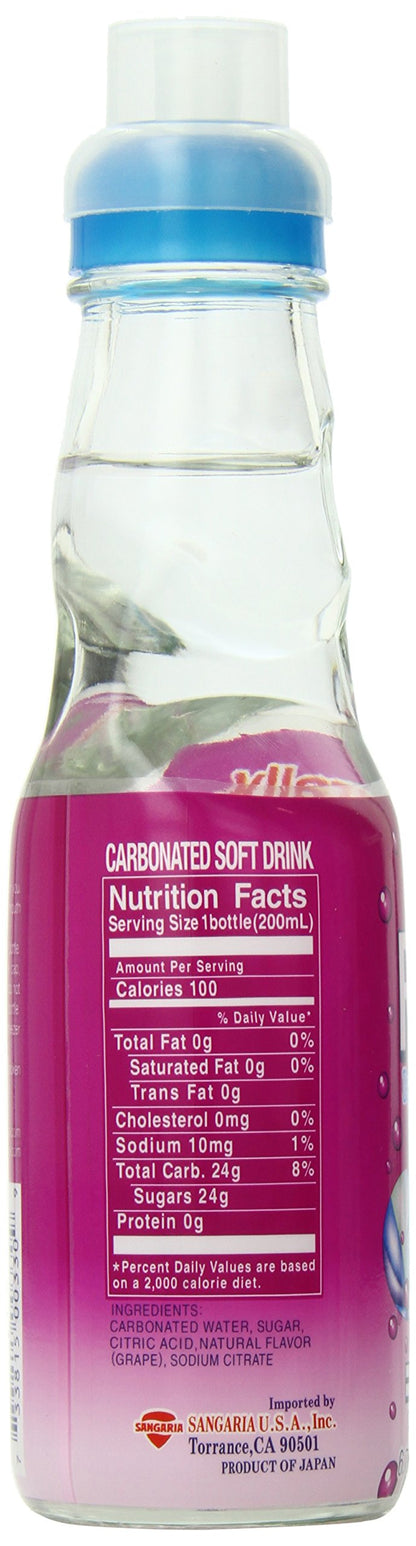 Sangaria Ramune Grape, 6.76 Fl Oz (Pack of 6)