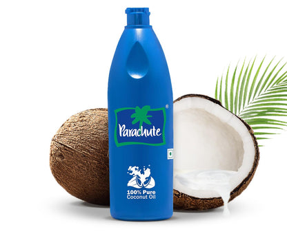 Parachute 100% Pure and Natural Unrefined Coconut Oil | No Chemicals & Added Preservatives | 18.8 fl oz