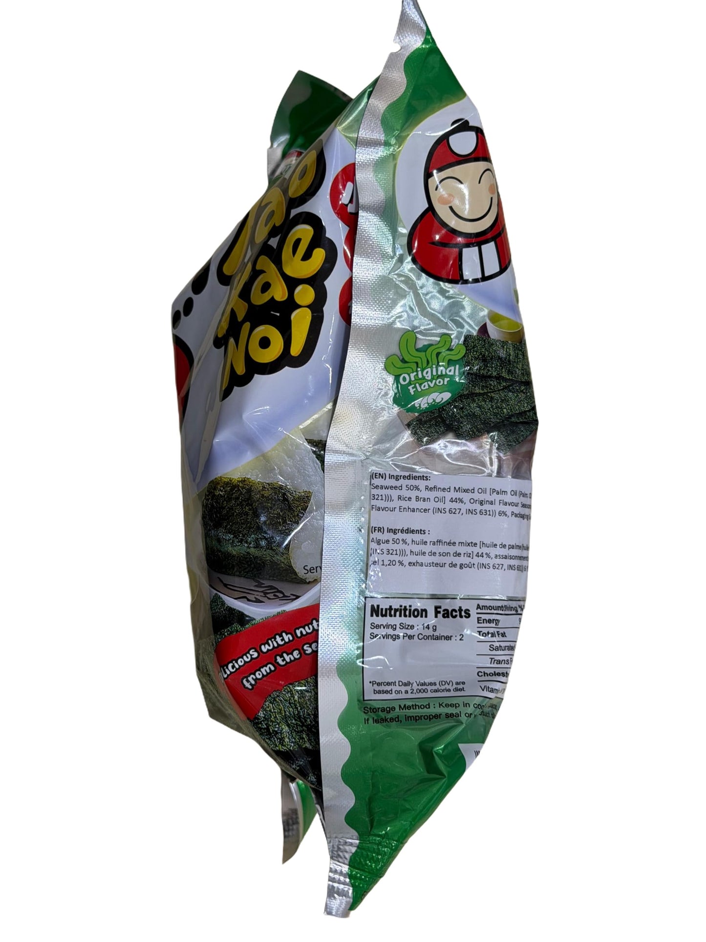 Tao Kae Noi Hi Crispy Seaweed Original Flavor, 1.41oz x 6packs