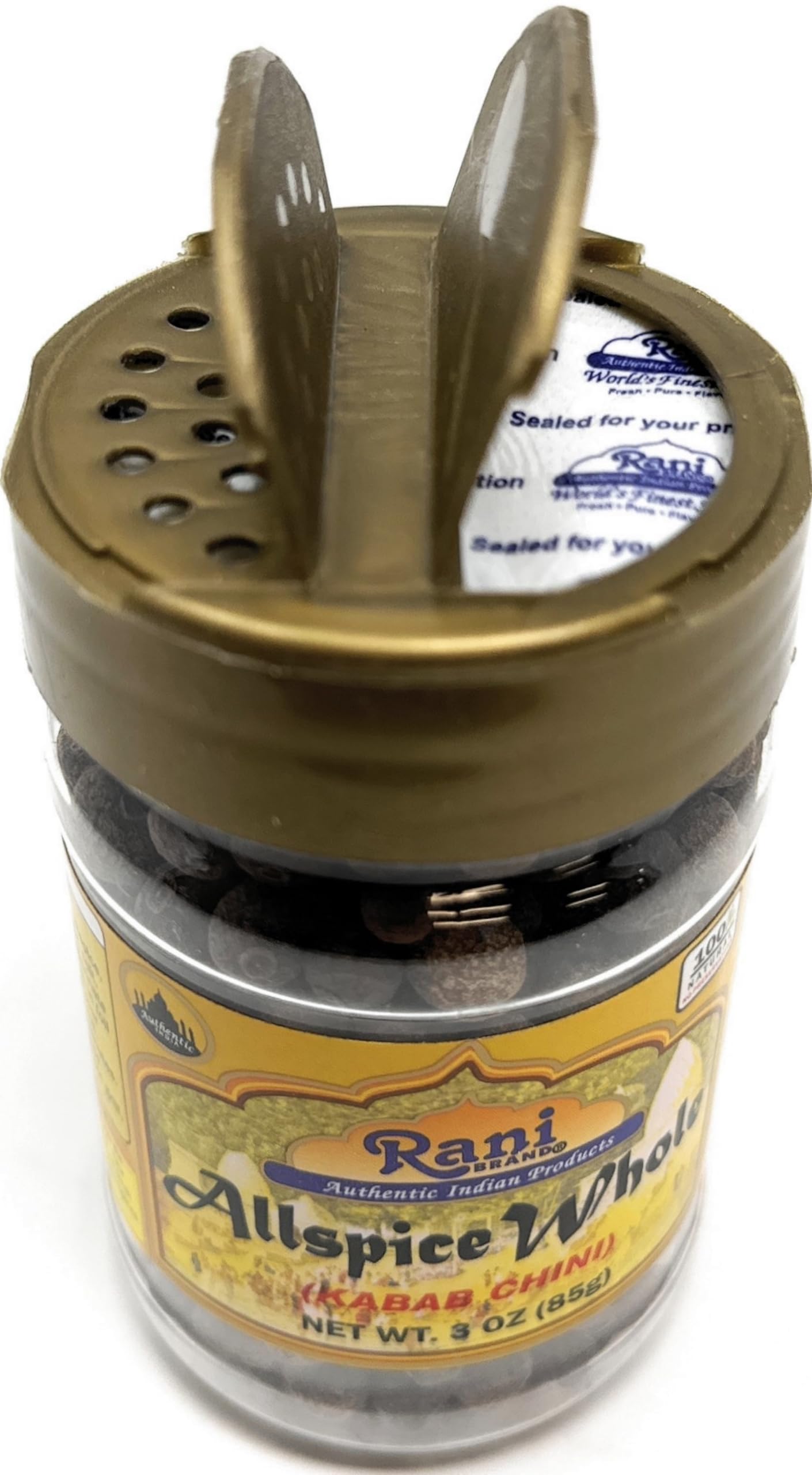 Rani Allspice (Kabab Chini) Whole Spice 3oz (85g) PET Jar ~ All Natural | Vegan | Gluten Friendly | NON-GMO | Indian Origin