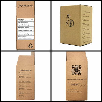 ChaWuWarmSun Chrysanthemum Tea,3.5oz/100g,White Chrysanthemum Bud,HangZhou TongXiang Tai Ju,Chinese Flower Tea