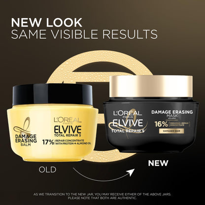 L'Oreal Paris Elvive Total Repair 5 Damage-Erasing Balm with Almond and Protein, 8.5 Ounce