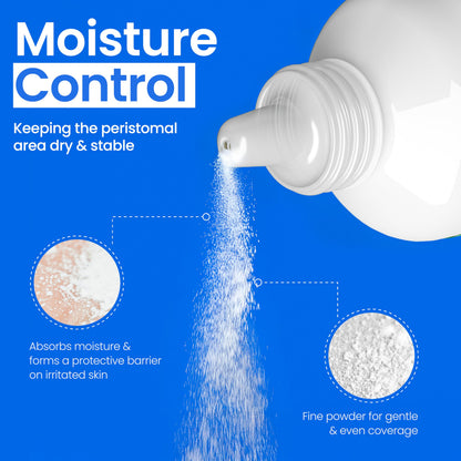 Safe n' Simple Stoma Skin Barrier Powder - 1 oz - Medicated Protective Skin Barrier Powder - Skin Barrier Protection Ostomy Powder Supplies - Stoma Adhesive Powder