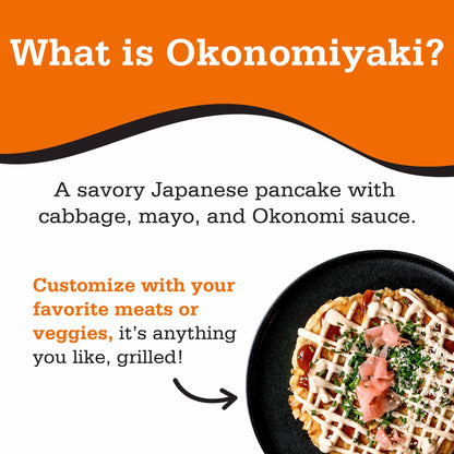 Otafuku Okonomiyaki Flour for Japanese Okonomiyaki Pancakes, 12 Servings, 15.9 Oz (1 Lb)
