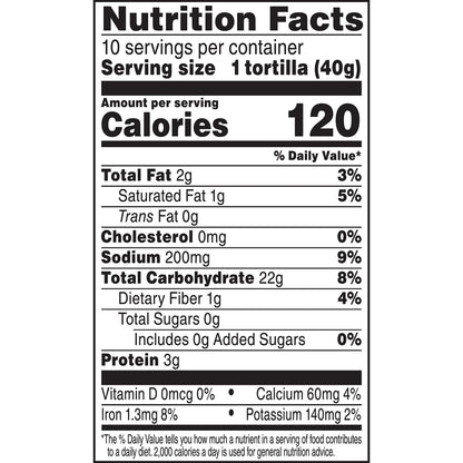 Ortega Tortillas, Flour, 14.3 Oz (Pack of 10)