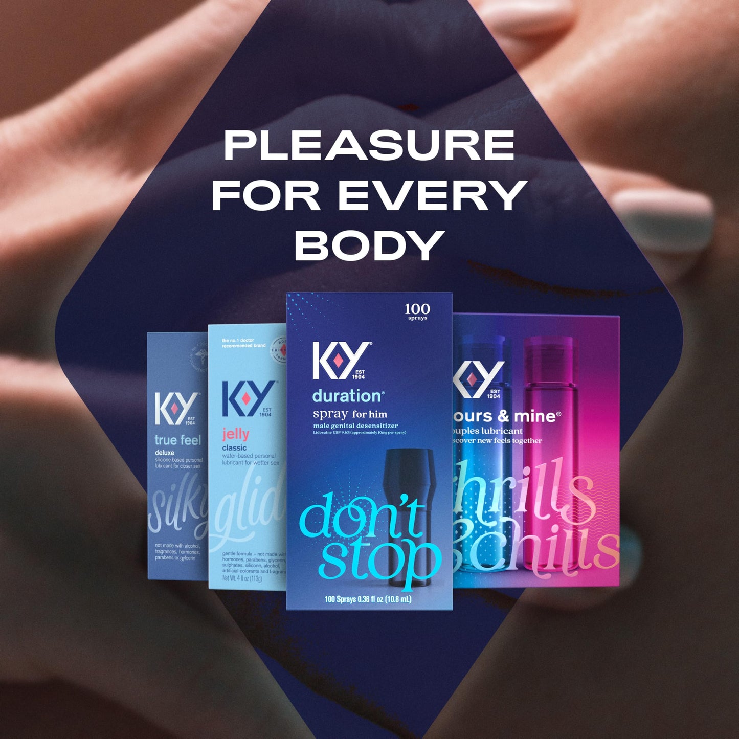 K-Y Duration Delay Spray, Numbing Climax Delay Spray for Men & Lidocaine Desensitizing Spray, Climax Control, Sex Accessories for Adults Couples, Last Longer in Bed, 0.36 FL OZ / 100 Sprays