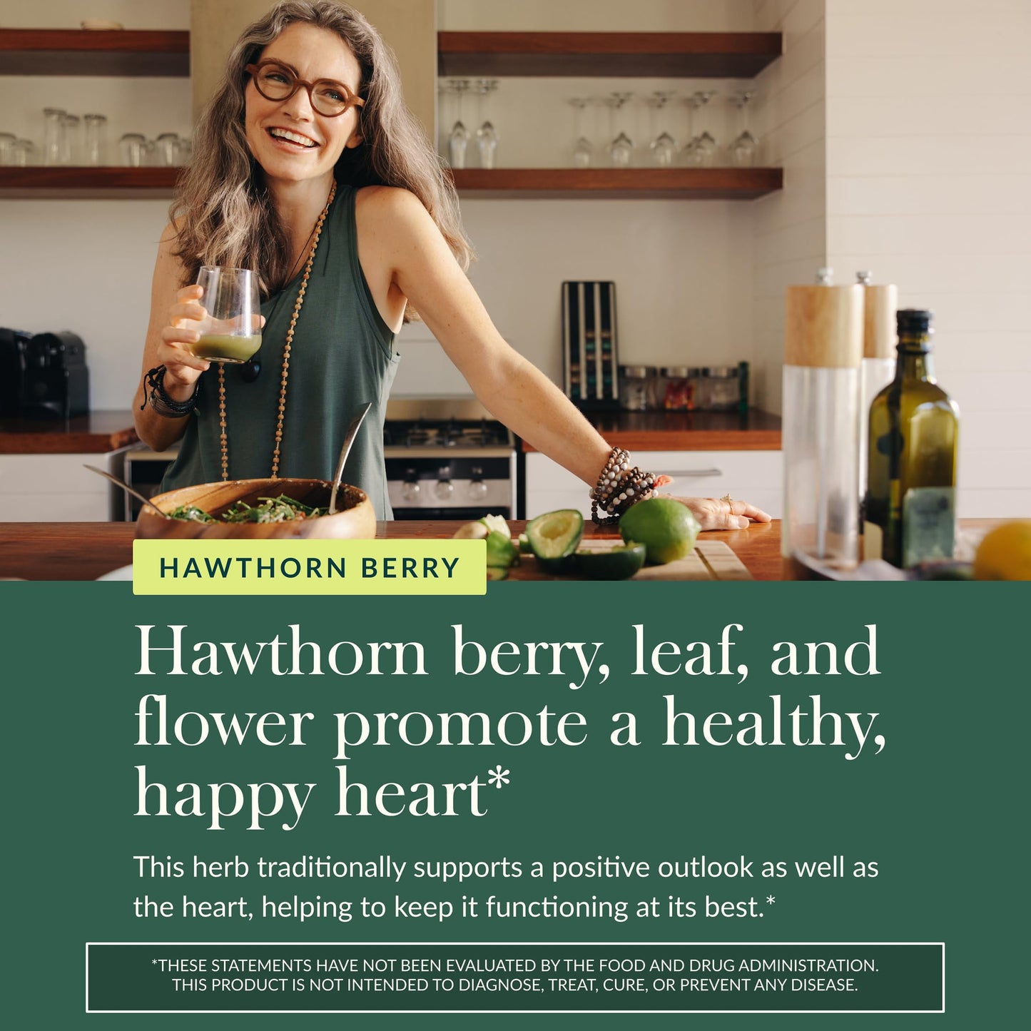 Gaia Herbs Hawthorn Supreme - Hawthorn Berry Supplement - with Herbs Traditionally Used to Support Heart Health* - 60 Vegan Liquid Phyto-Caps (60 Servings)