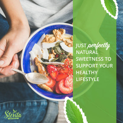 Stevita Organic Spoonable Stevia Packets - 2000 count - Stevia & Erythritol All Natural Sweetener, No Calories - USDA Organic, Non GMO, Vegan, Kosher, Paleo, Gluten-Free - 2000 Servings