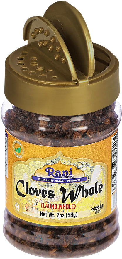 Rani Cloves Whole (Laung) 2oz (56g) Great for Food, Tea, Pomander Balls and Potpourri, Hand Selected, Spice, PET Jar ~ All Natural | NON-GMO | Kosher | Vegan | Gluten Friendly | Indian Origin
