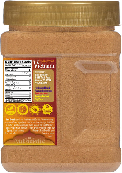 Rani Cinnamon Powder (Ground) Spice 16oz (1lb) 454g PET Jar ~ All Natural | Salt-Free | Vegan | No Colors | Gluten Friendly | NON-GMO | Kosher