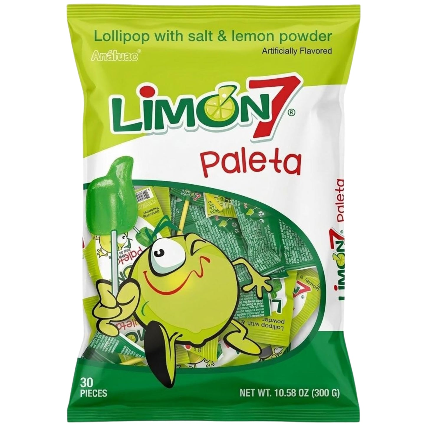 Limon 7 Paleta (Lollipop Covered with Lemon and Salt Powder