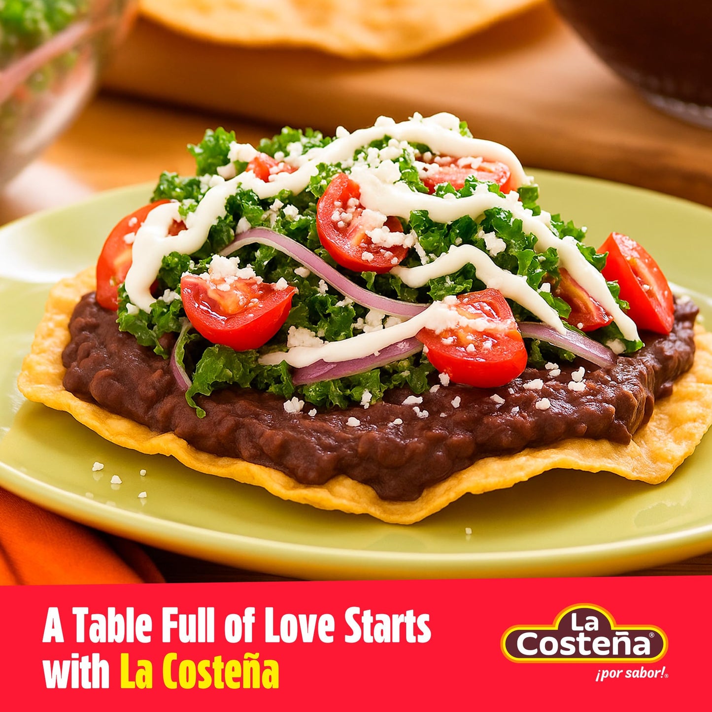 La Costeña Refried Black Beans - Ready-to-Eat Canned Refried Beans for Mexican Food, Mexican Rice, Nacho Bean Dip, Bean Burrito, Burger, Carne Asada, Fajita & Taco Seasoning - 20.5oz, 12 Pack Cans