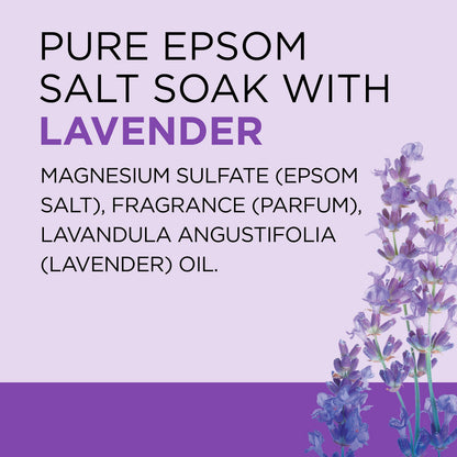 Dr Teal's Epsom Salt Soaking Solution, Soothe & Sleep, Lavender, 3lbs