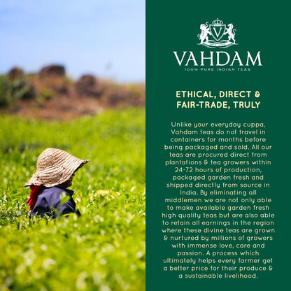 Vahdam Premium CTC Assam Black & English Breakfast Tea - Strong, Full-Bodied, Bold & Delicious | Perfect for Kombucha, Indian, Iced & Irish Breakfast (Assam CTC, Bulk Pack 226g)