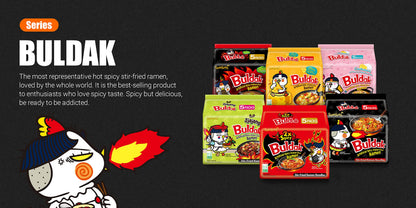 Samyang Curry Buldak Korean Spicy Hot Chicken Stir Fried Ramen Noodles 4.94oz (Pack of 5)
