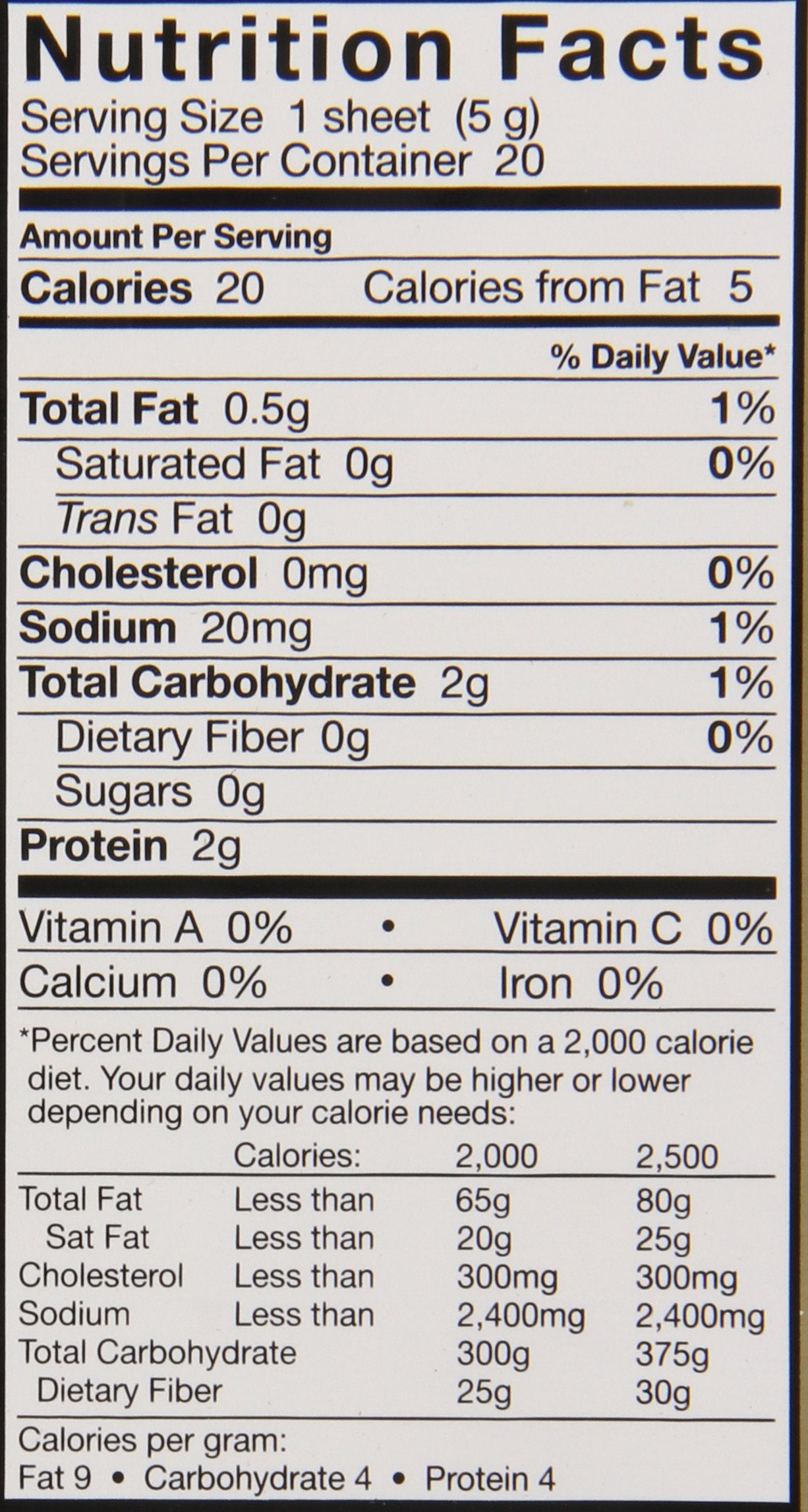 Yamamotoyama Sushi Party Soy Wrapper, Sesame, 20 Count, 3.5 Ounce Bag
