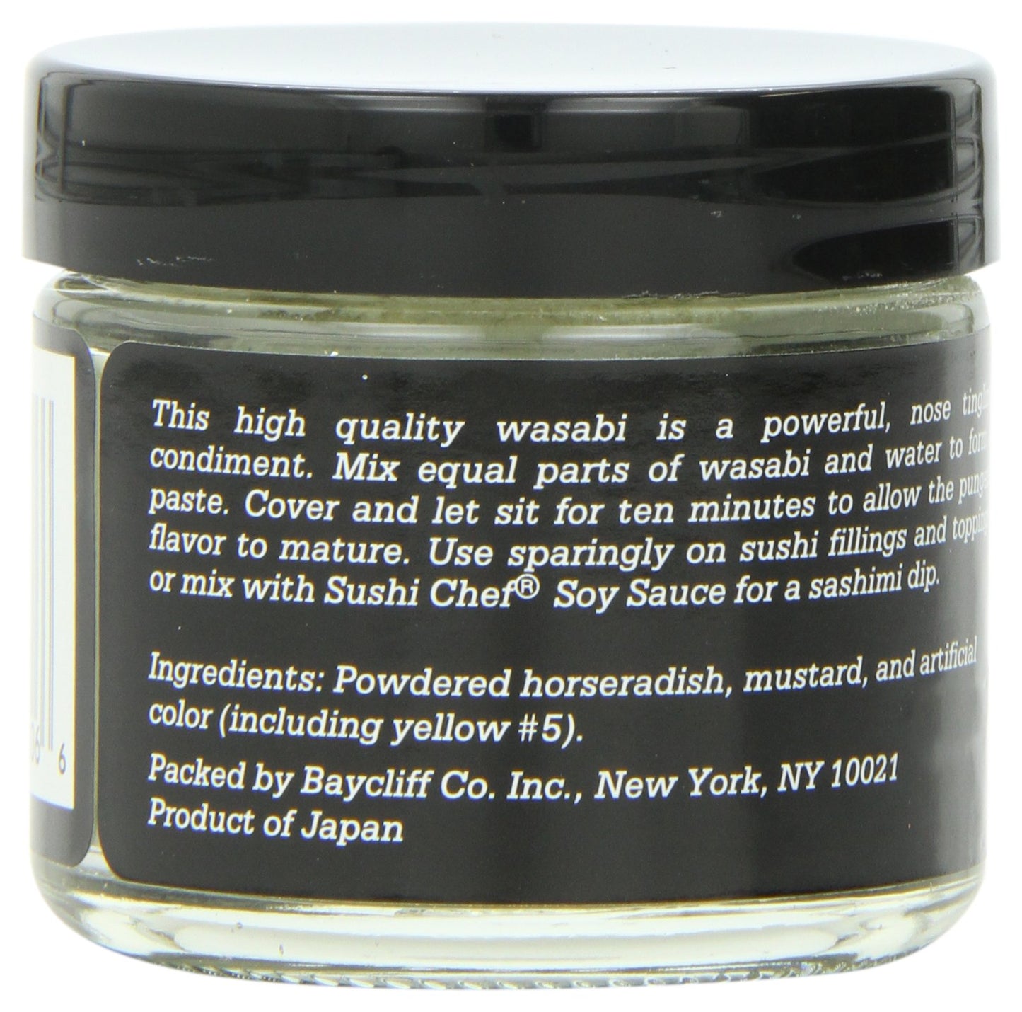 Sushi Chef Wasabi (Powdered Green Horseradish), 1-Ounce Glass Jars (Pack of 6)