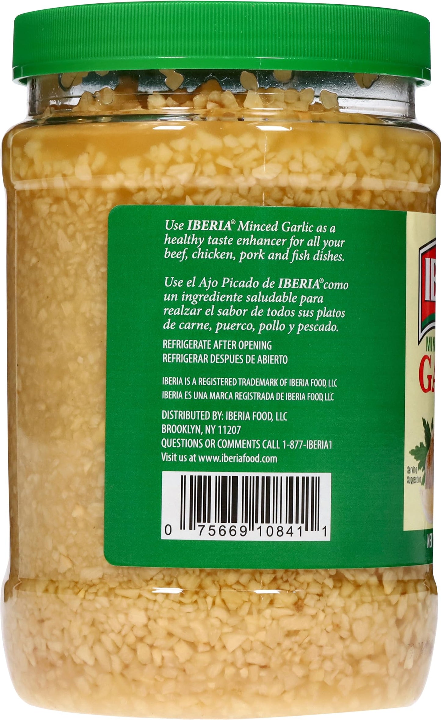 Iberia Minced Garlic In Water, 32 Ounce