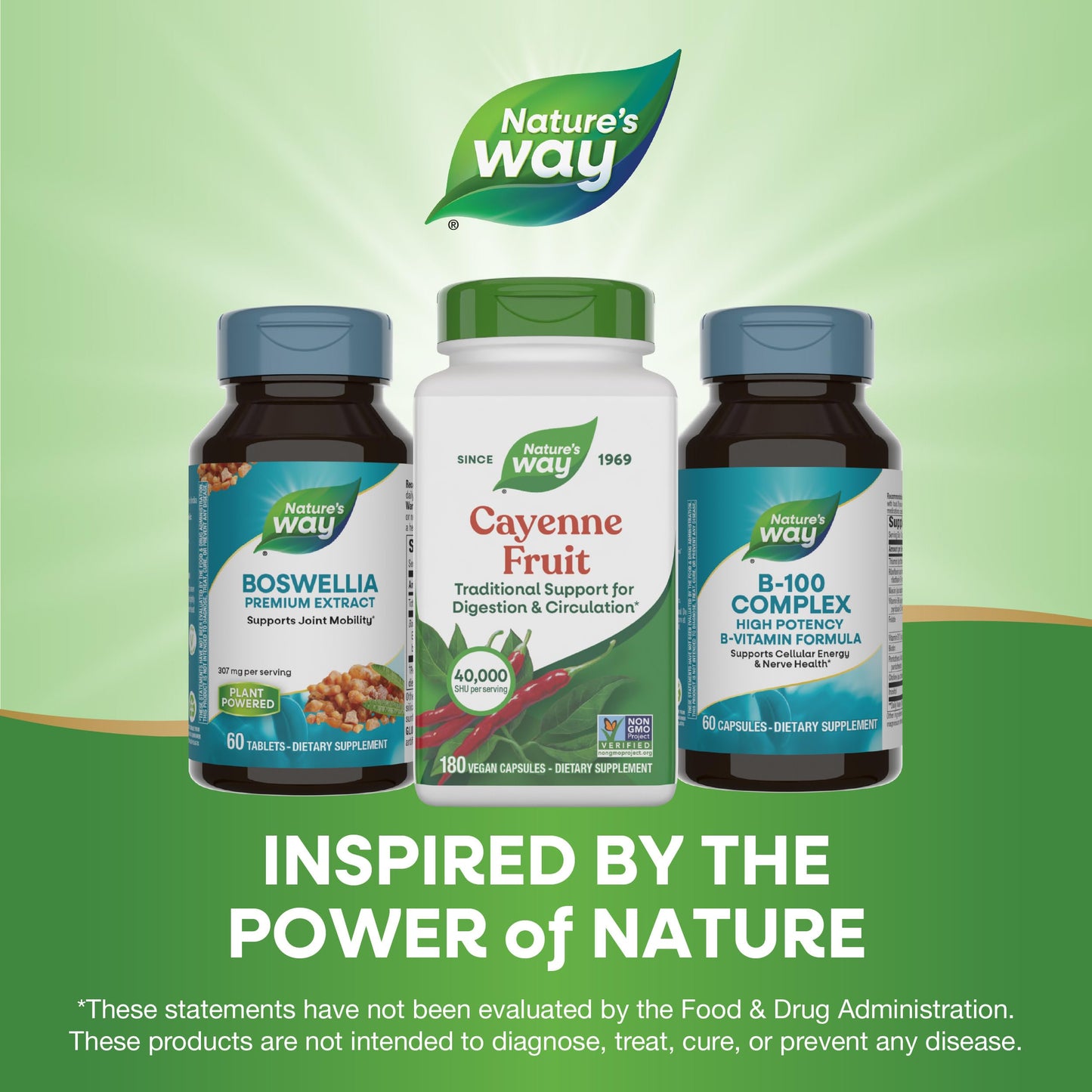 Nature's Way Cayenne Pepper Capsules, Traditional Digestion & Circulation Support*, Capsaicin, Non-GMO Project Verified, Gluten Free, 180 Vegan Capsules (Packaging May Vary)