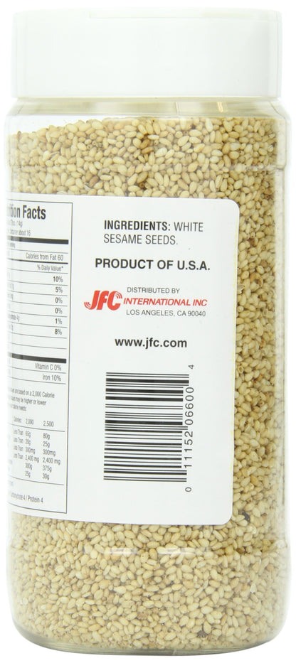 JFC, Seeds Sesame White Roasted, 8 Ounce