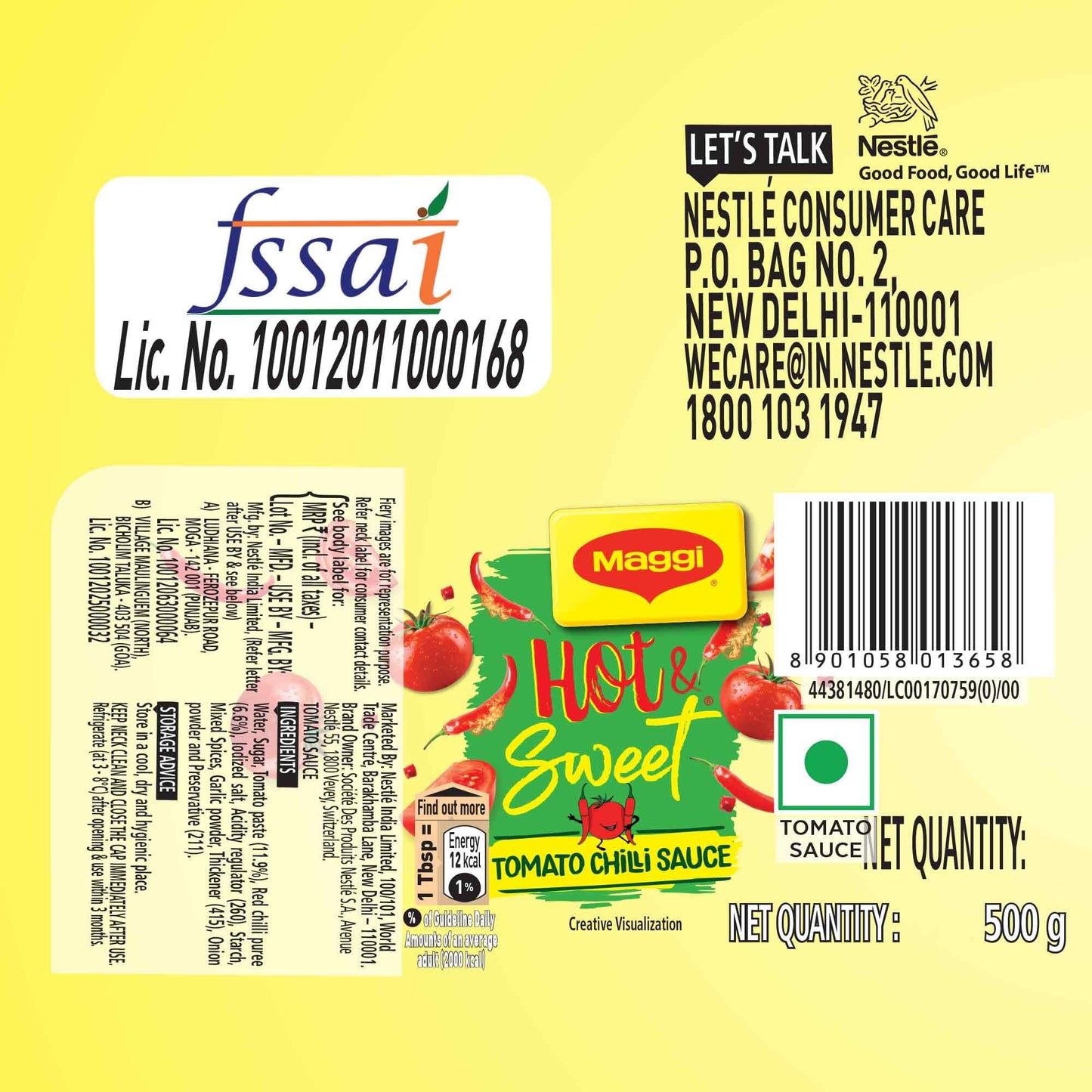 Maggi Hot & Sweet Tomato chilli sauce 500g
