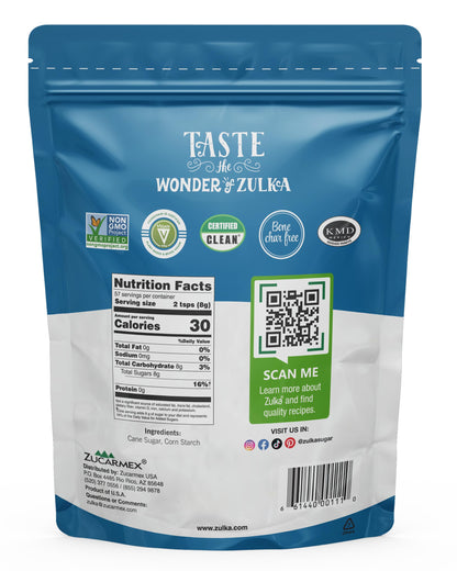 Zulka Powdered Pure Cane Sugar - 1 LB (Pack of 1)