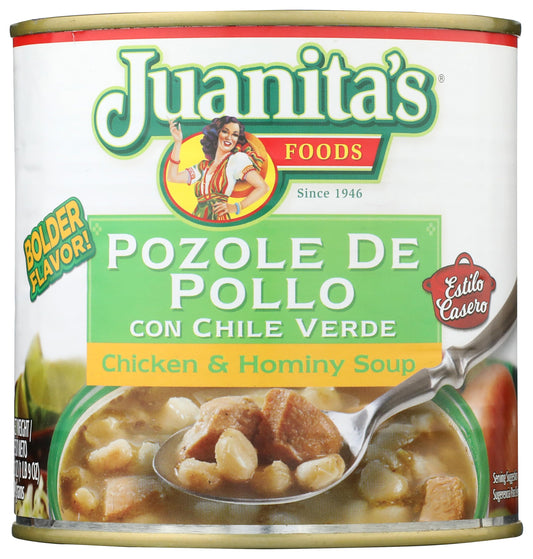 Juanita's Soup, Chicken and Hominy, 29.5 oz