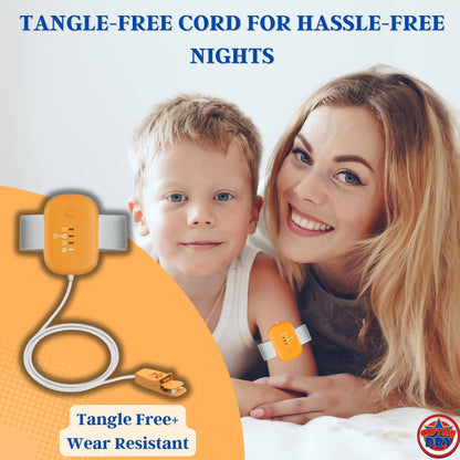 Bedwetting Alarm Rechargable for Boys and Girls Potty Training Older Children Pee Alarm Potty Timer Bedwetting Monitor Sensor Deep Sleepers Turn Move During Sleep Loud Sound Three Modes