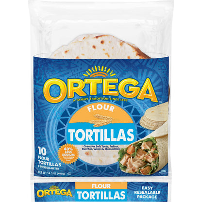 Ortega Tortillas, Flour, 14.3 Oz (Pack of 10)