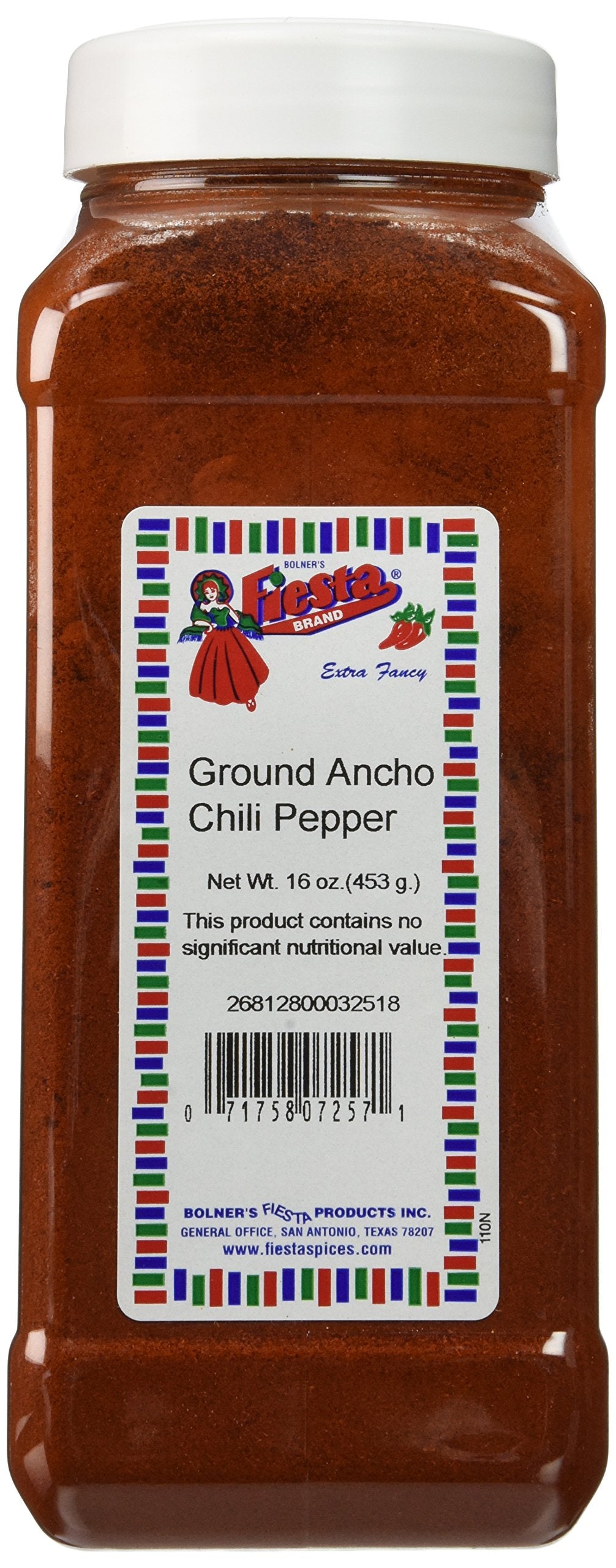 Bolner's Fiesta Extra Fancy Ground Ancho Chili Powder, 16 Oz.