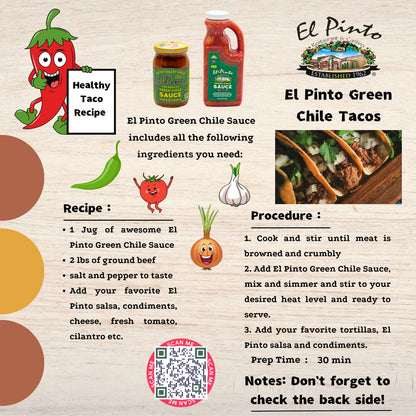 El Pinto Green Chile Sauce, Medium, 16 Ounce (Pack of 6)