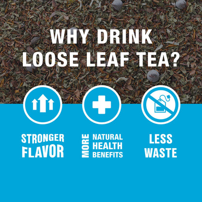 Tiesta Tea - Cocoa Mint Chill Loose Leaf Tea, Chocolate Peppermint Herbal Rooibos Blend, Non-Caffeinated, Brew Hot or Iced, Refillable Tin, Makes Up to 50 Cups, 3 Ounce