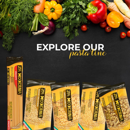 LA MODERNA, Spaghetti Pasta 16 oz (Pack of 1) | Made with Durum Wheat Semolina | Enriched with Iron & B Vitamins | Non-GMO | Kosher | Pantry Essential