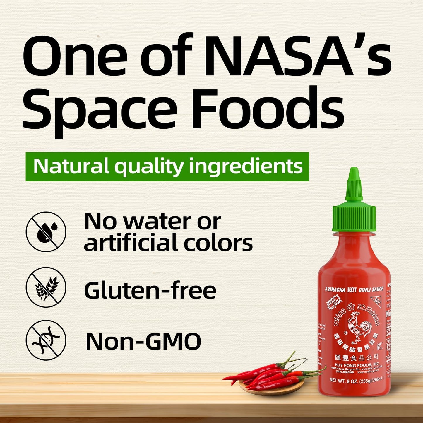 Huy Fong, Sriracha Hot Chili Sauce, 9 Ounce Bottle