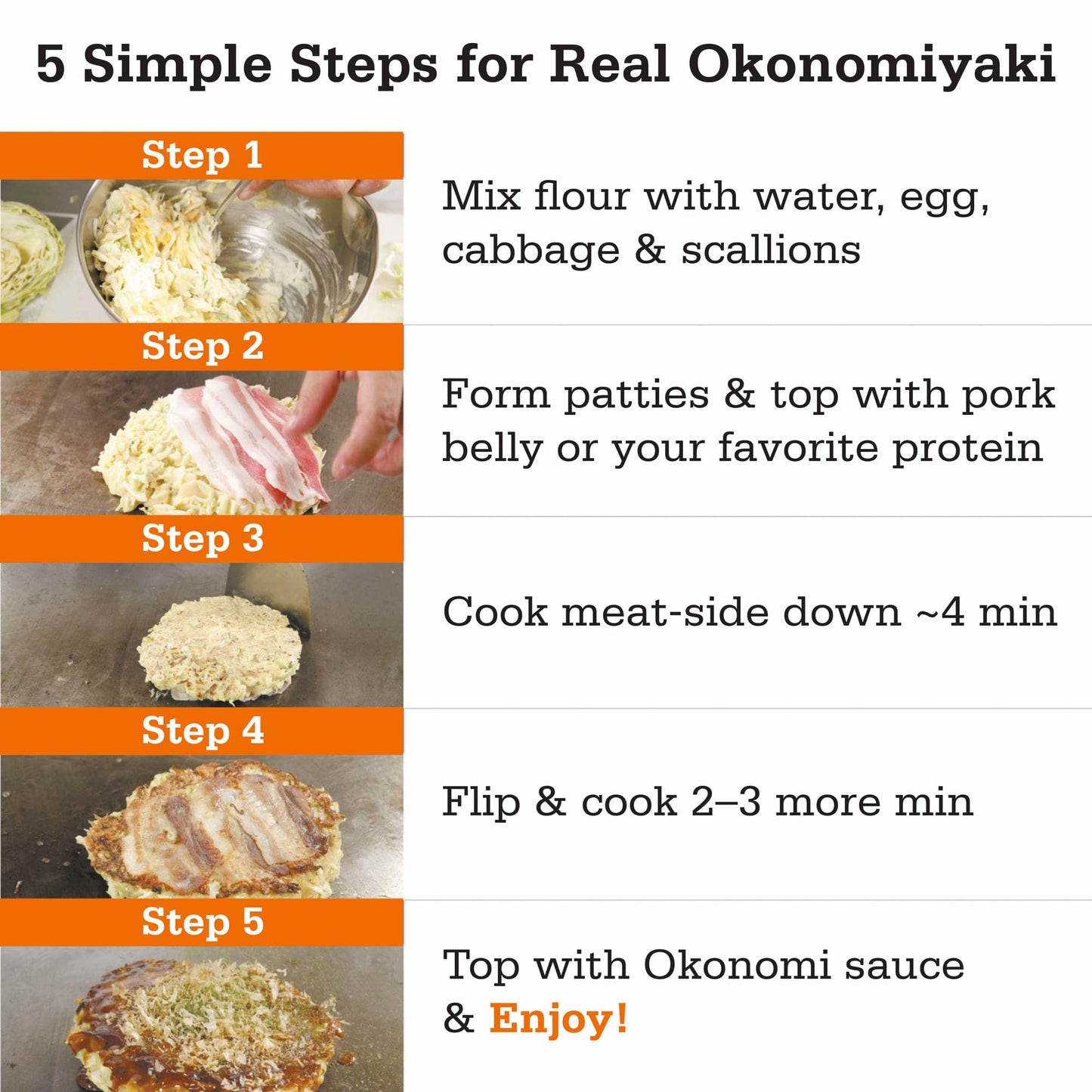 Otafuku Okonomiyaki Flour for Japanese Okonomiyaki Pancakes, 12 Servings, 15.9 Oz (1 Lb)