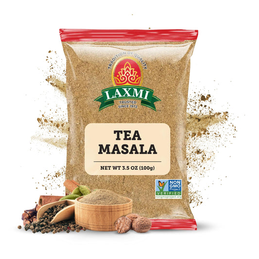 Laxmi Natural Tea Masala - Traditional Indian Tea Masala - 3.5oz (100g)