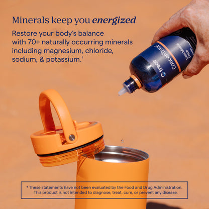 Trace Minerals ConcenTrace Trace Mineral Drops | Supports Energy, Digestion, Bone Health & Hydration, 70+ Ionic w/Magnesium, Chloride & Potassium | Keto, Vegan & Non-GMO | 48 Servings