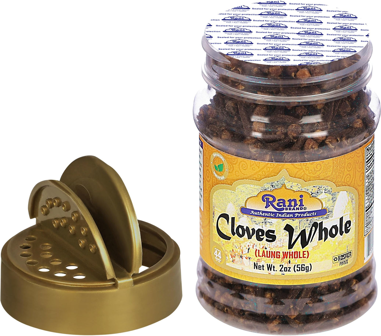 Rani Cloves Whole (Laung) 2oz (56g) Great for Food, Tea, Pomander Balls and Potpourri, Hand Selected, Spice, PET Jar ~ All Natural | NON-GMO | Kosher | Vegan | Gluten Friendly | Indian Origin